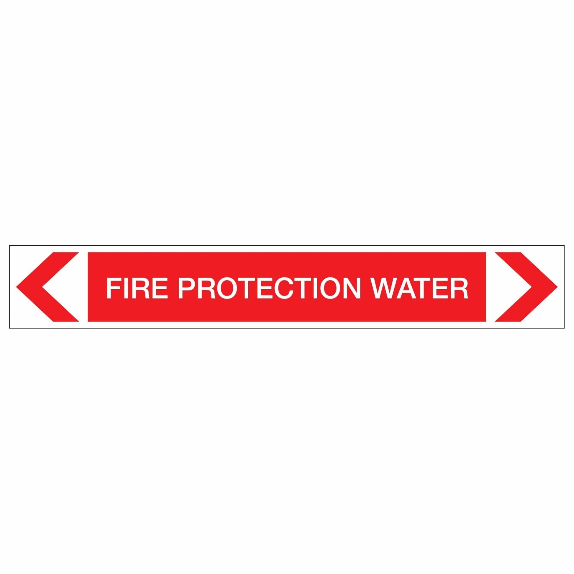 Fire Protection - Fire Protection Water - Pipe Marker Sticker - New Signs