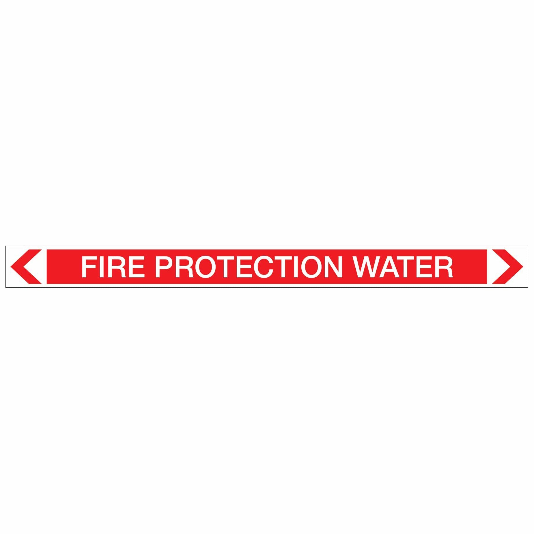 Fire Protection - Fire Protection Water - Pipe Marker Sticker - New Signs