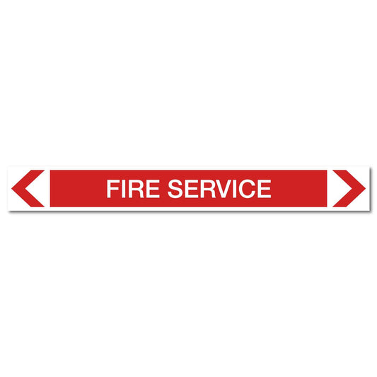 Fire Protection - Fire Service - Pipe Marker Sticker - New Signs