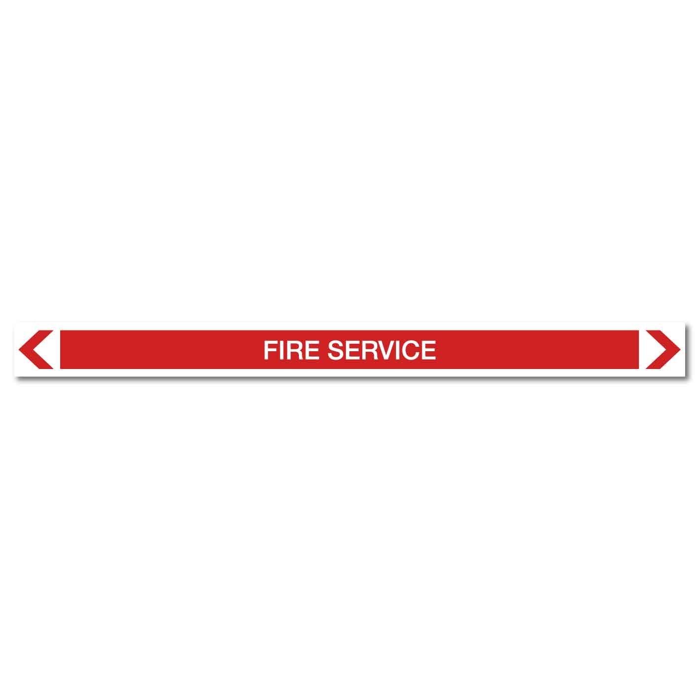Fire Protection - Fire Service - Pipe Marker Sticker - New Signs