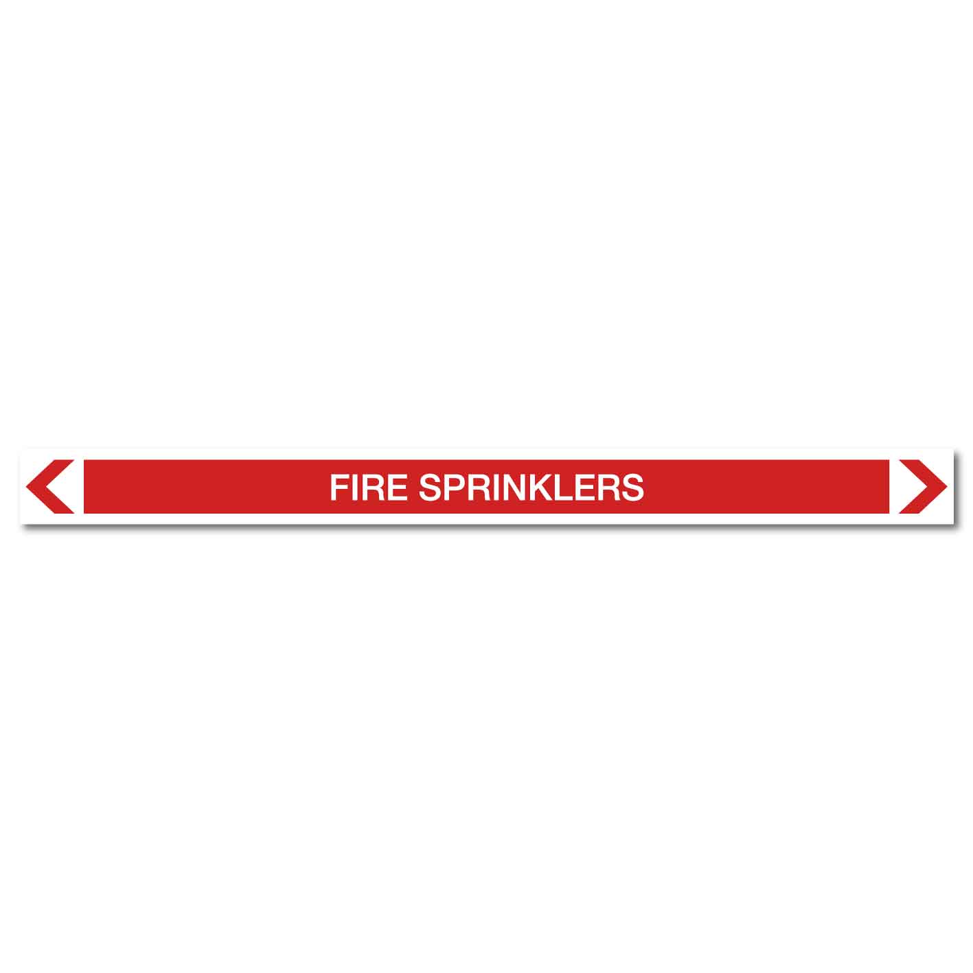 Fire Protection - Fire Sprinklers - Pipe Marker Sticker - New Signs