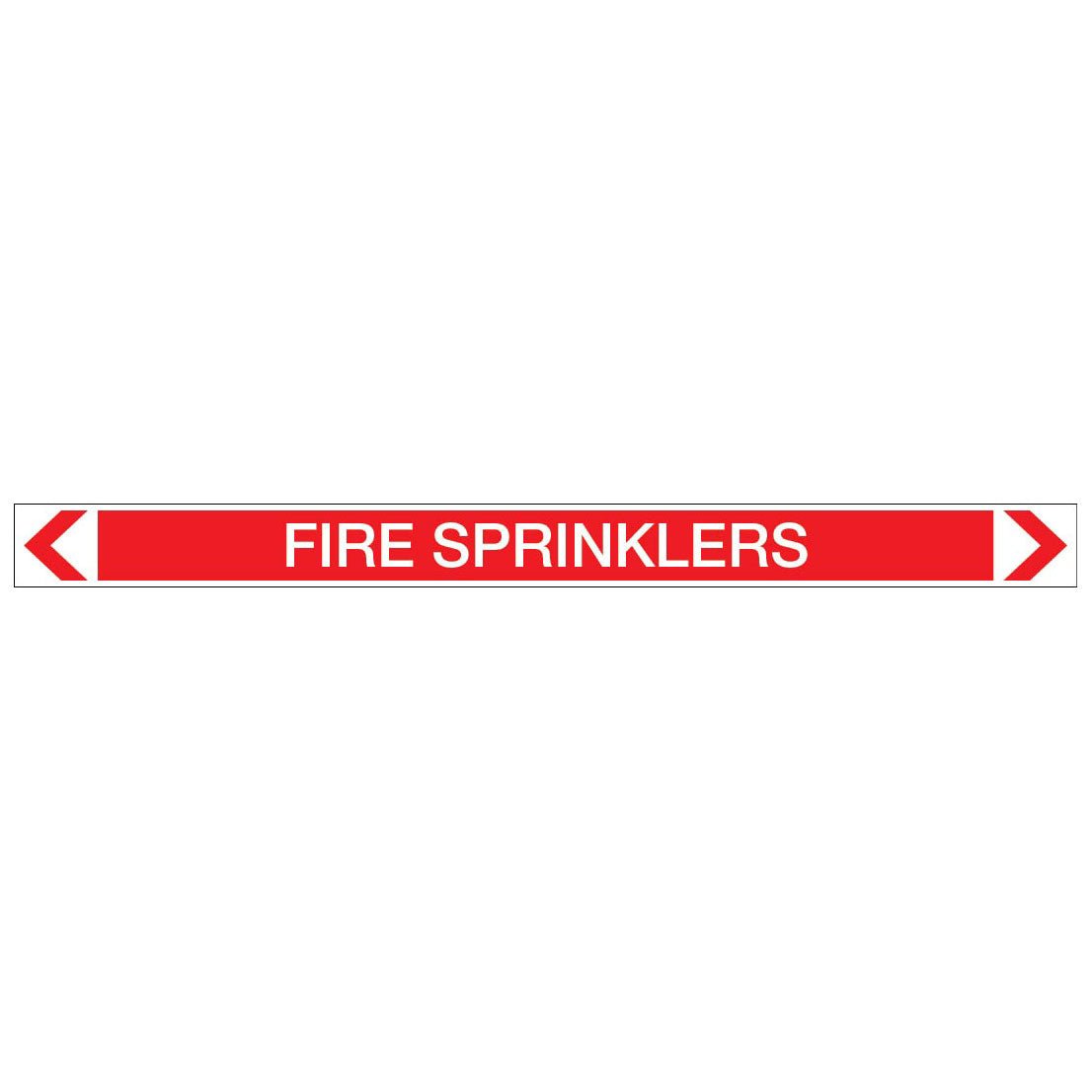 Fire Protection - Fire Sprinklers - Pipe Marker Sticker - New Signs