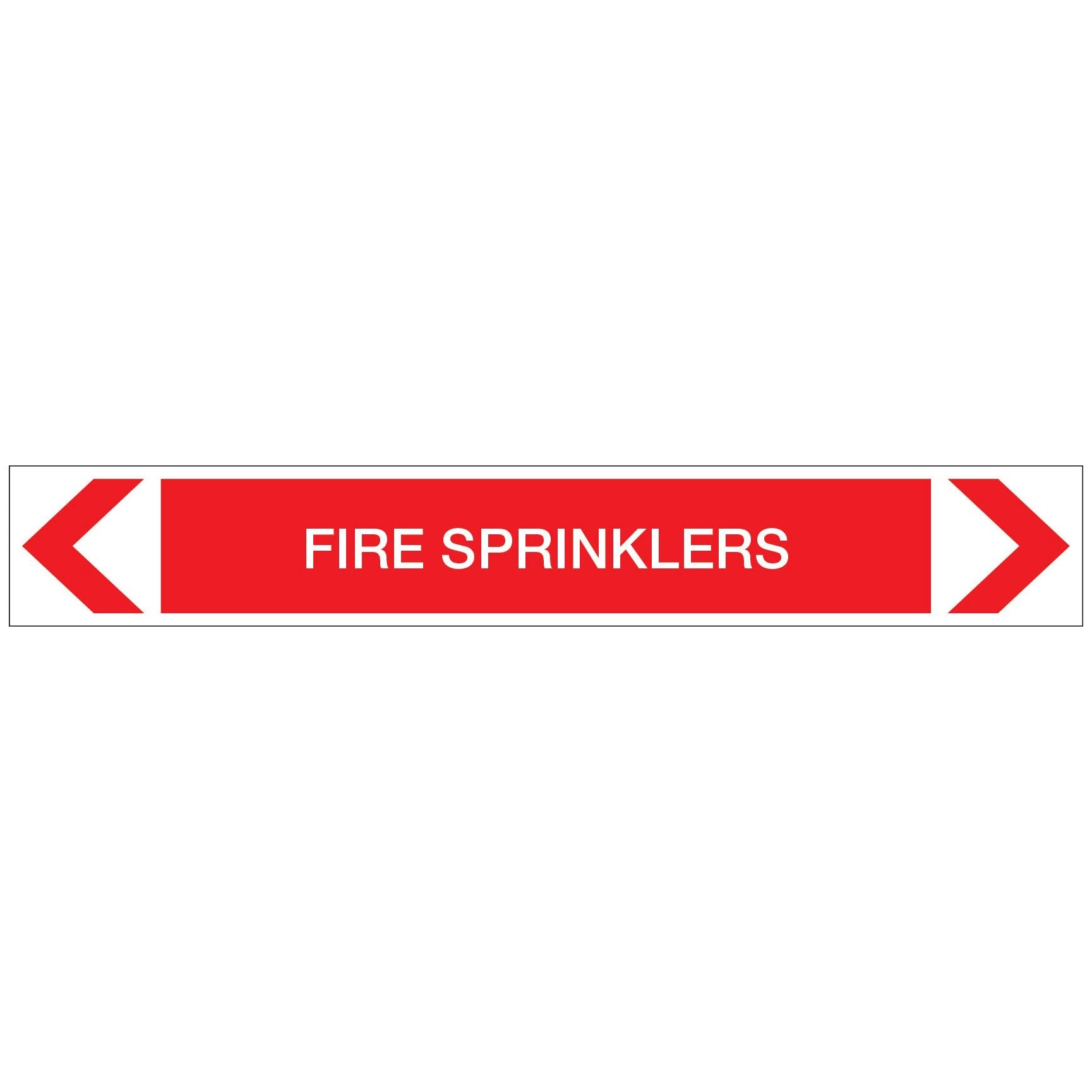 Fire Protection - Fire Sprinklers - Pipe Marker Sticker - New Signs