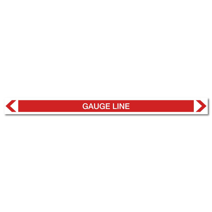 Fire Protection - Gauge Line - Pipe Marker Sticker – New Signs