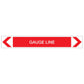 Fire Protection - Gauge Line - Pipe Marker Sticker - New Signs