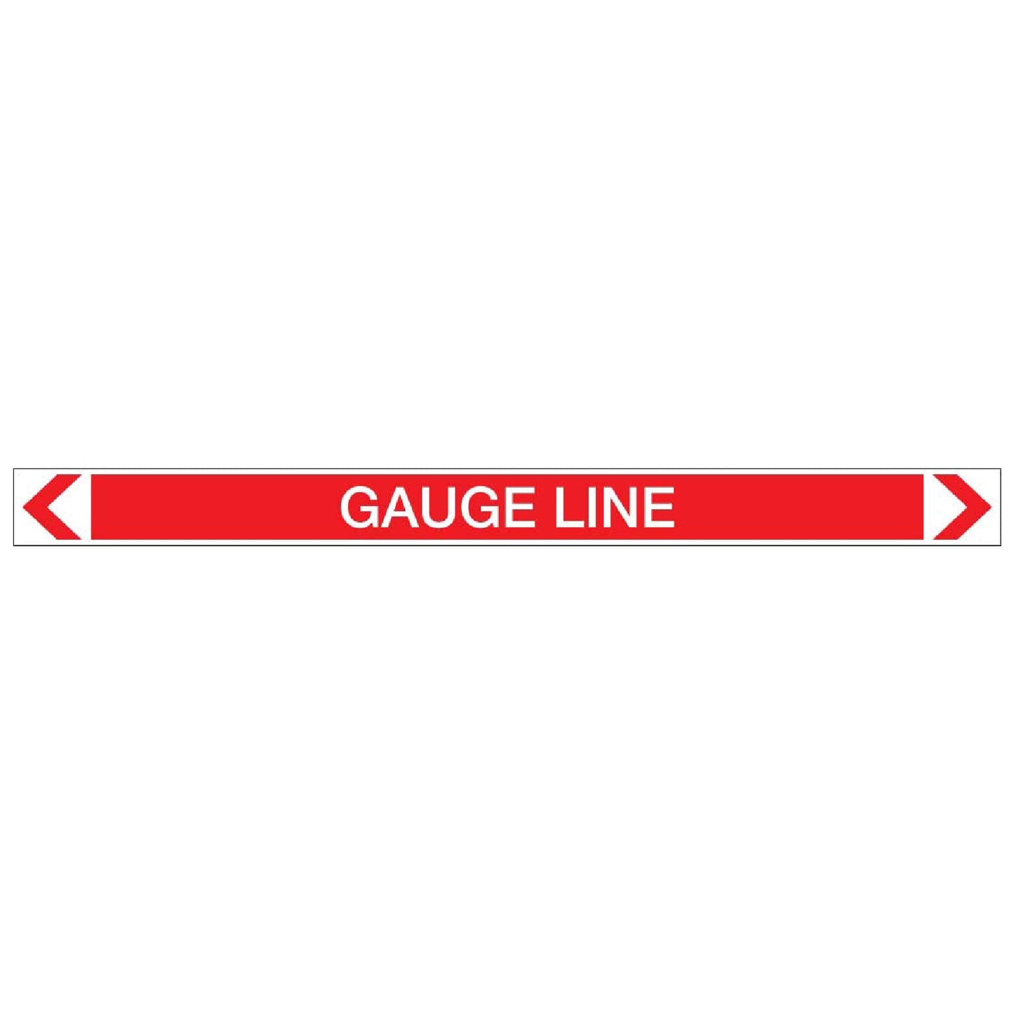 Fire Protection - Gauge Line - Pipe Marker Sticker - New Signs