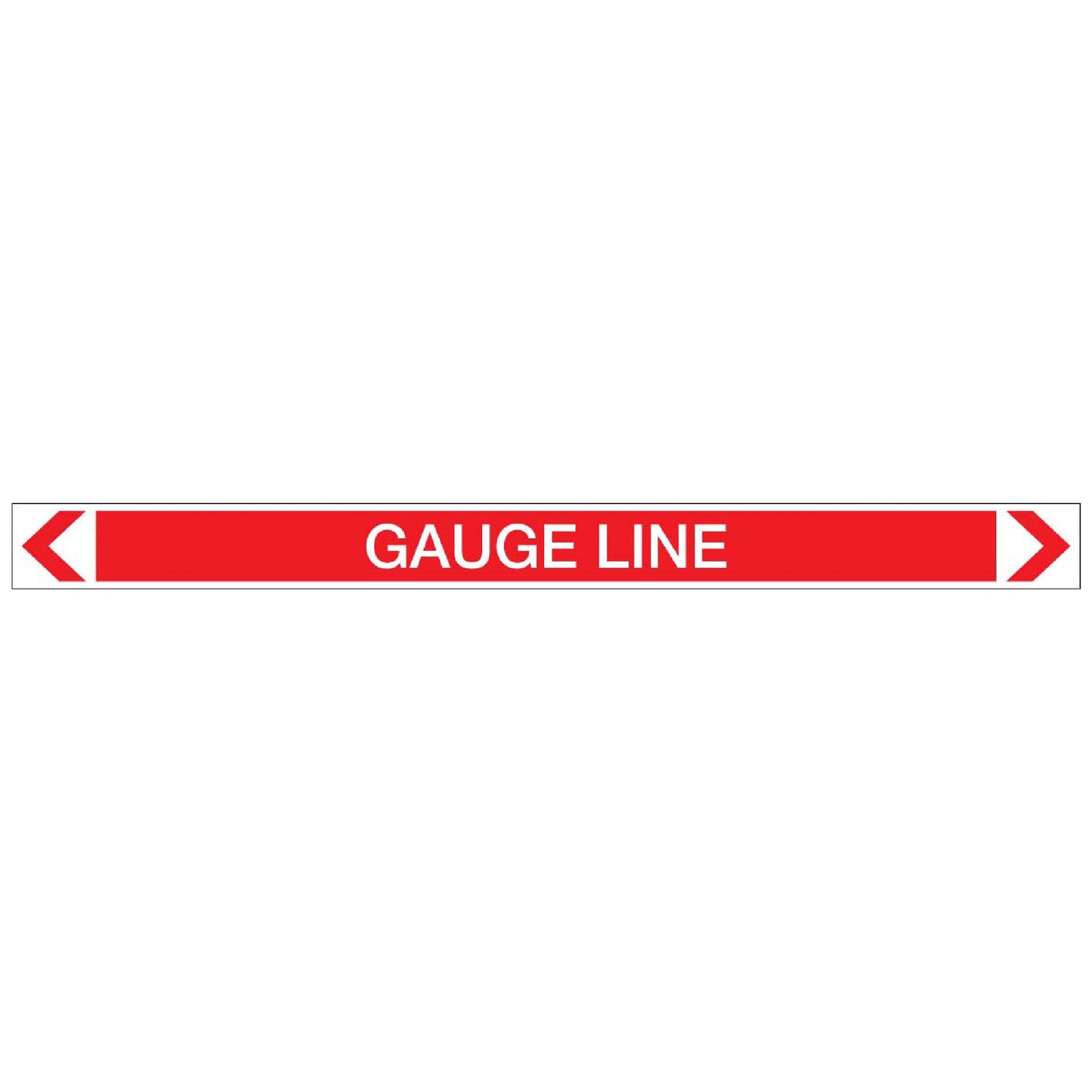 Fire Protection - Gauge Line - Pipe Marker Sticker - New Signs