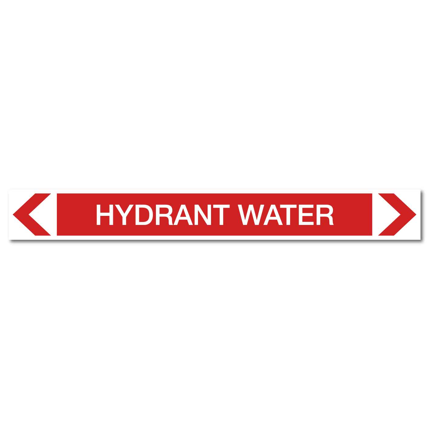 Fire Protection - Hydrant Water - Pipe Marker Sticker - New Signs