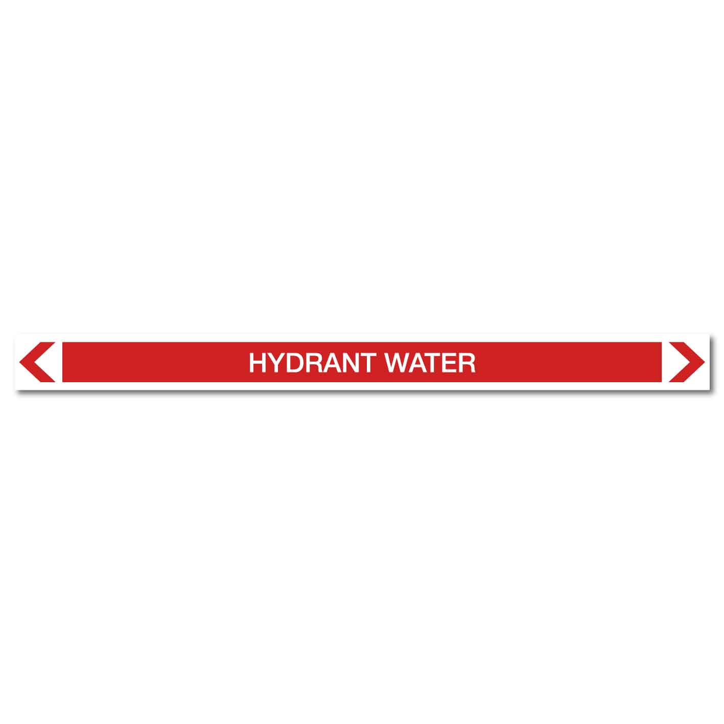 Fire Protection - Hydrant Water - Pipe Marker Sticker - New Signs