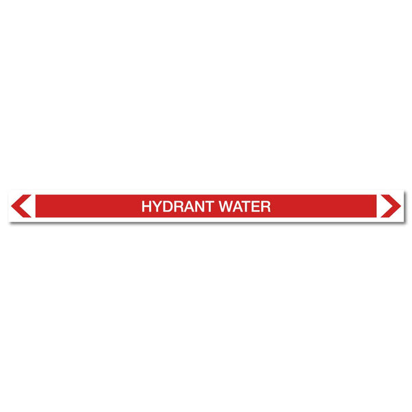 Fire Protection - Hydrant Water - Pipe Marker Sticker – New Signs