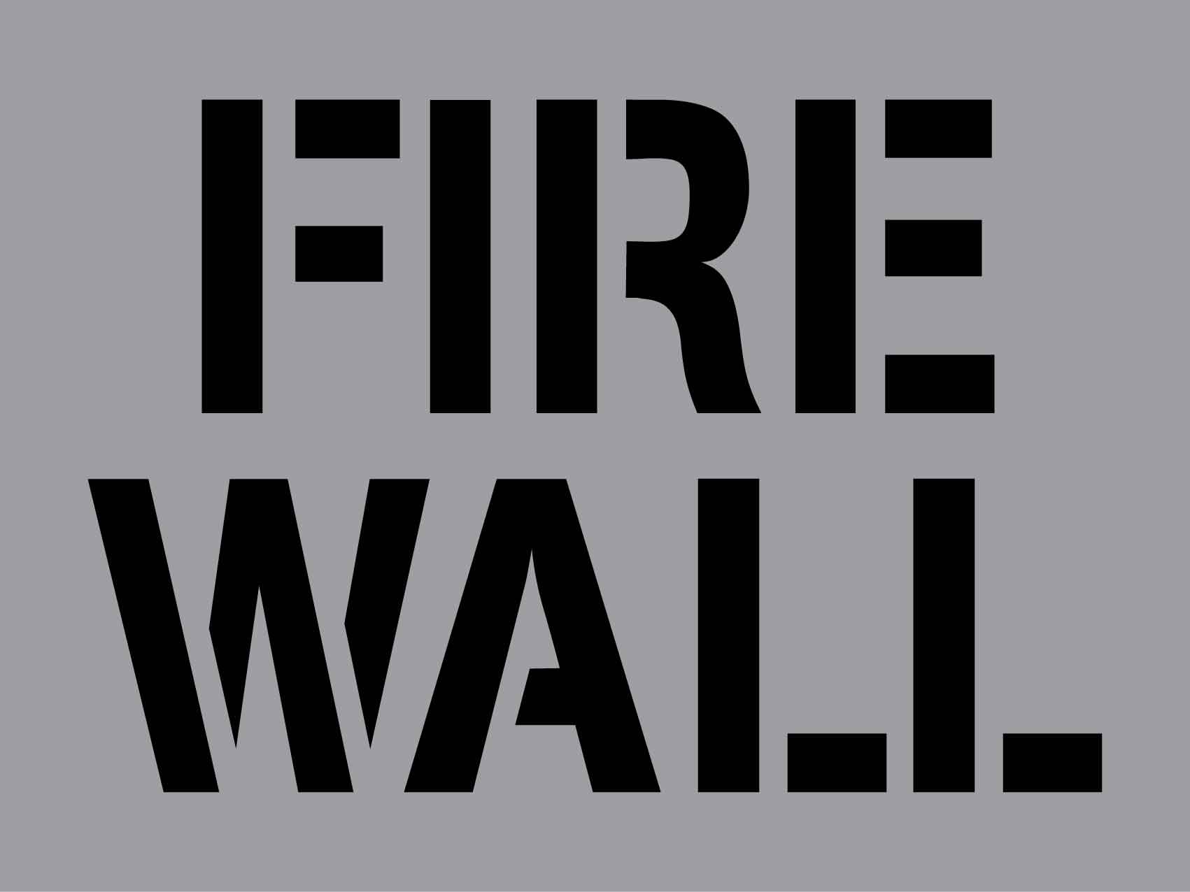 Fire Wall - Aluminium Composite Stencil - New Signs