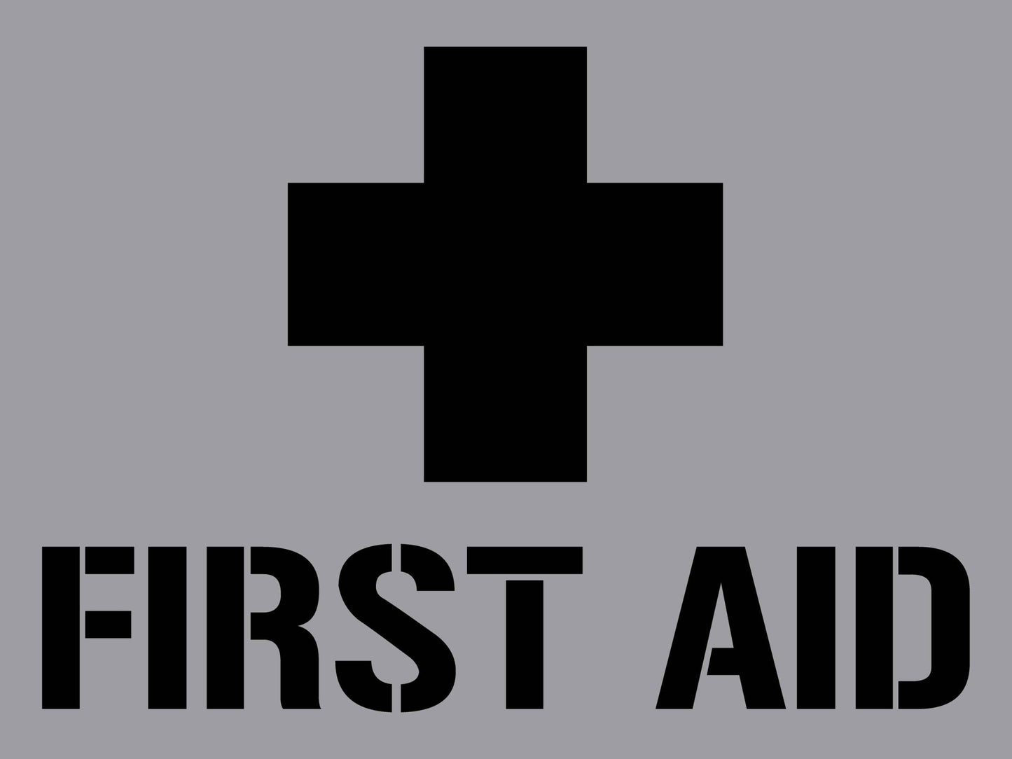 First Aid - Aluminium Composite Stencil - New Signs