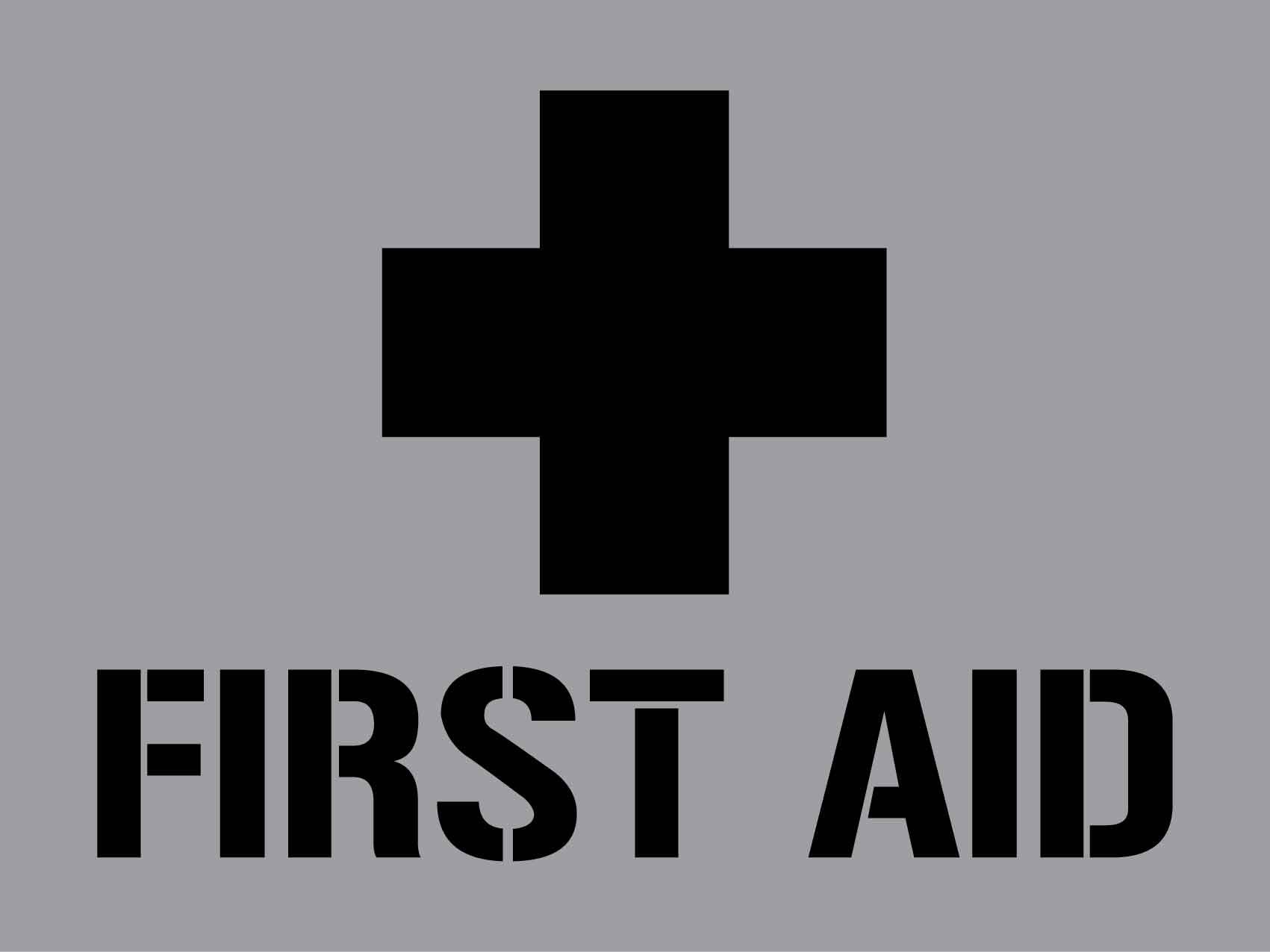 First Aid - Aluminium Composite Stencil - New Signs