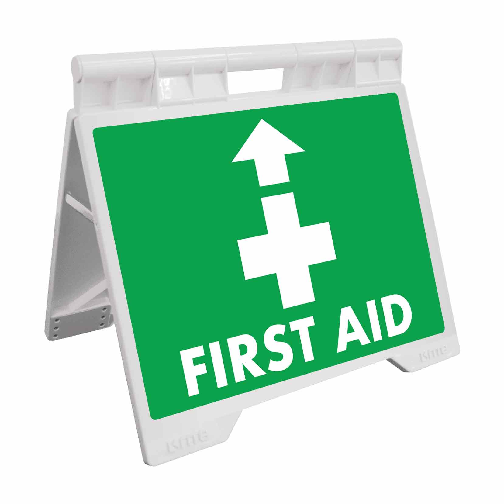 First Aid Arrow Up - Evarite A - Frame Sign - New Signs