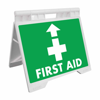 First Aid Arrow Up - Evarite A - Frame Sign - New Signs