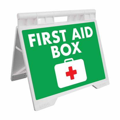 First Aid Box - Evarite A - Frame Sign - New Signs