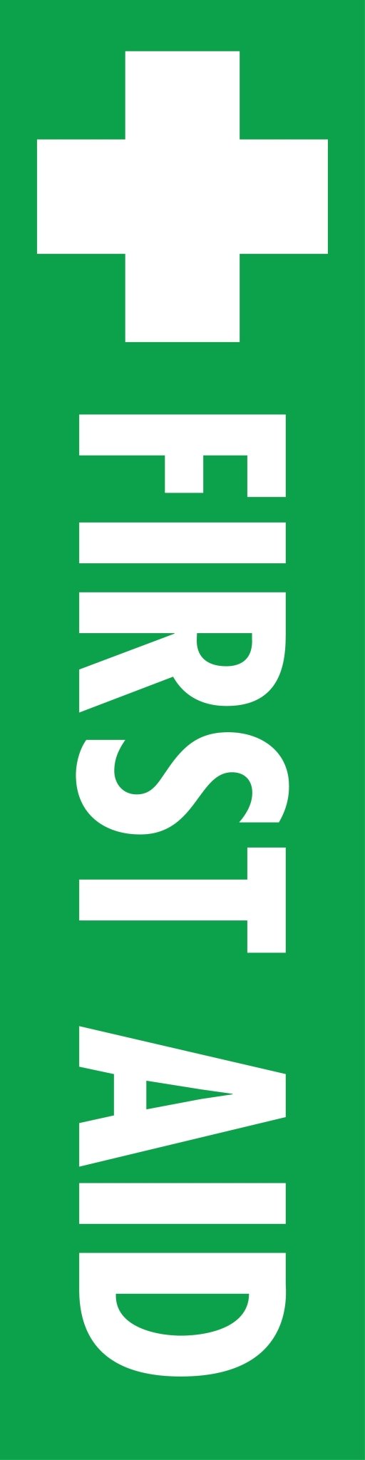 First Aid - Corflute Bollard Cover - New Signs