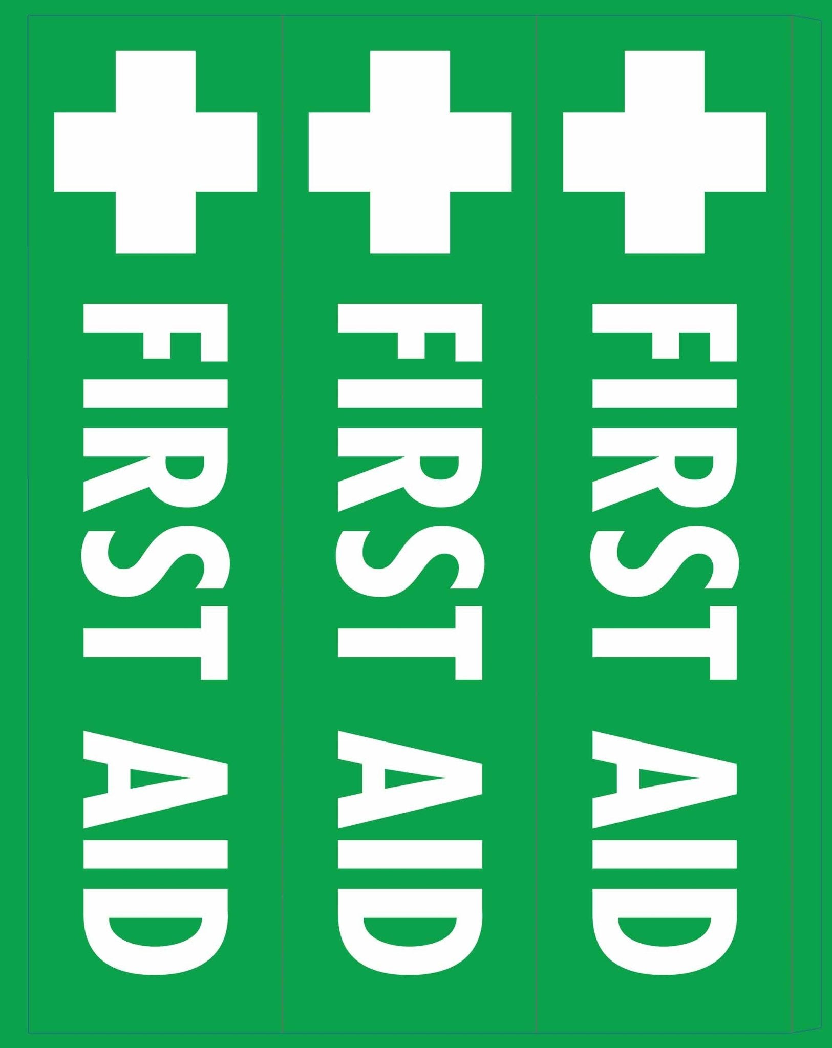 First Aid - Corflute Bollard Cover - New Signs