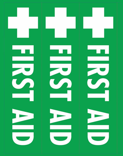 First Aid - Corflute Bollard Cover - New Signs