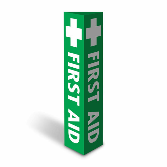 First Aid - Corflute Bollard Cover - New Signs