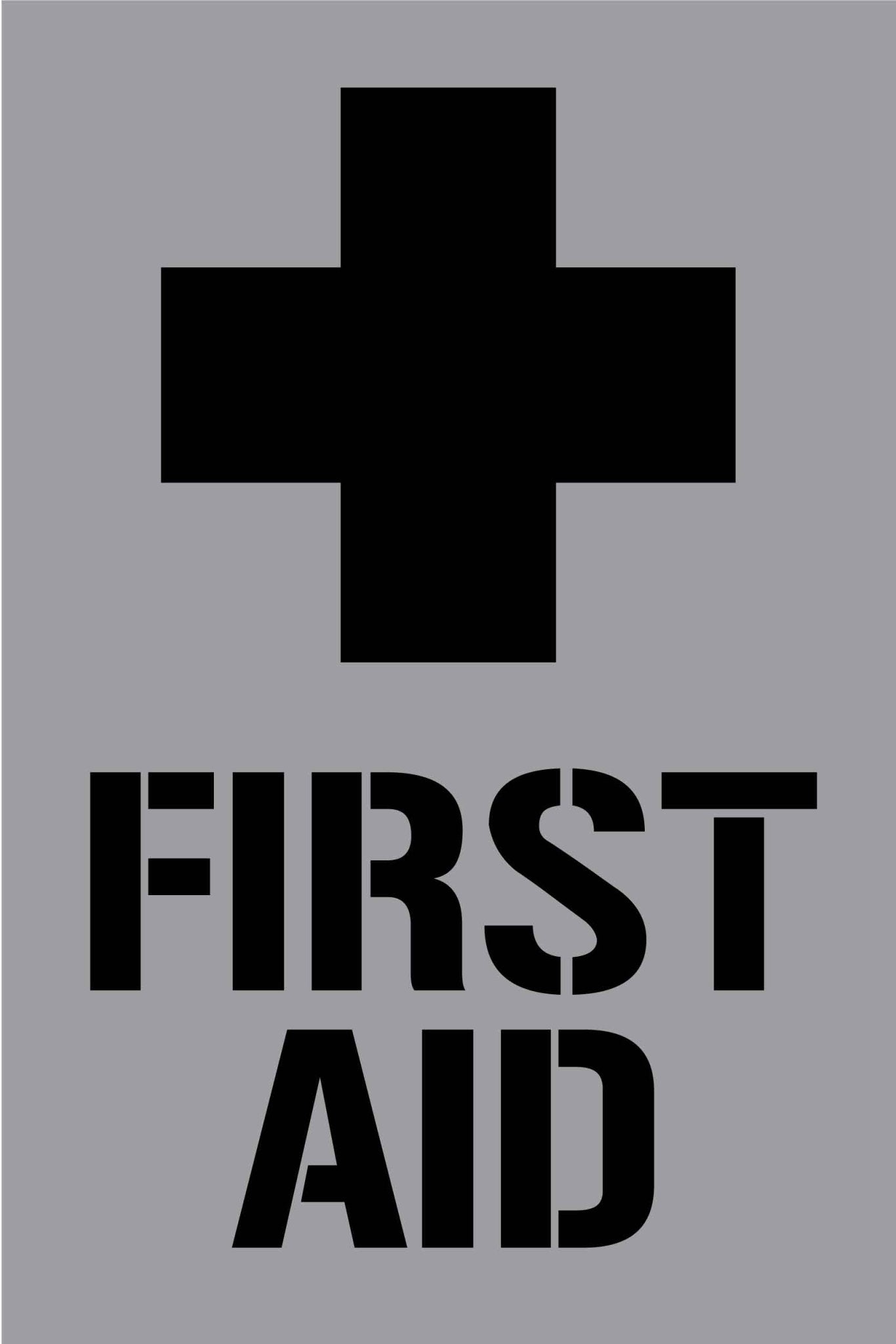 First Aid Portrait - Aluminium Composite Stencil - New Signs
