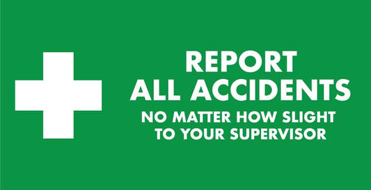 First Aid Report Small Sign - New Signs