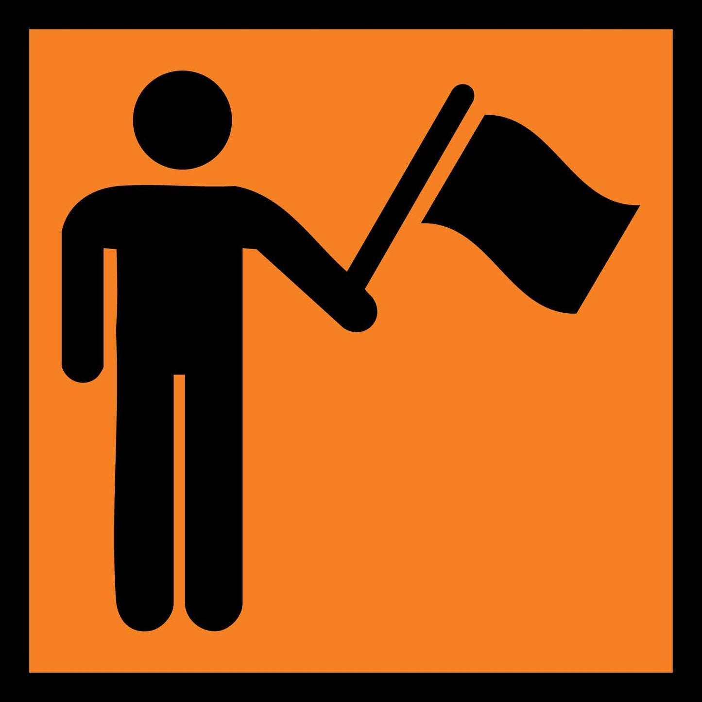 Flagman Orange Multi Message Traffic Sign - New Signs