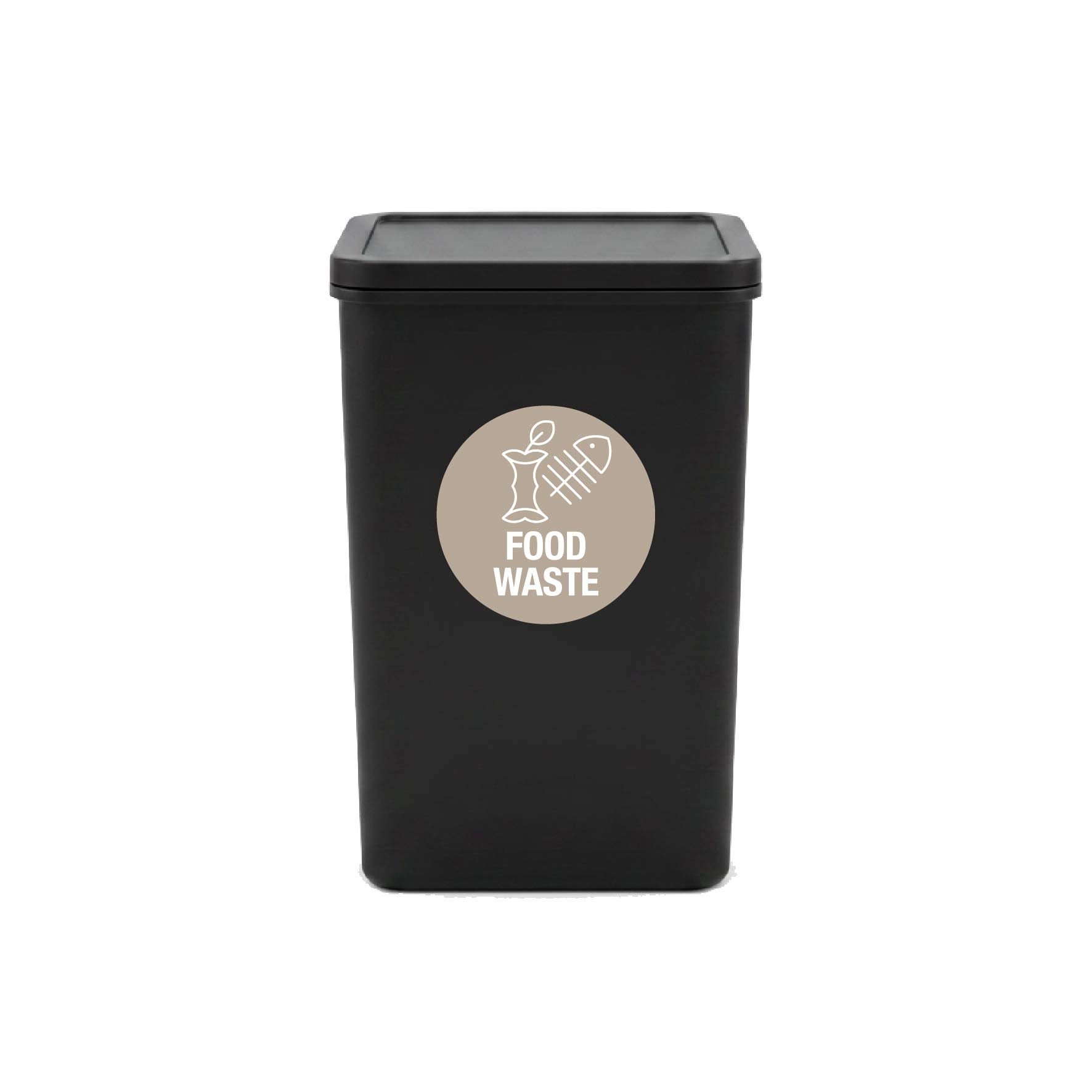FOGO Fawn Background Circle Bin Sticker - New Signs