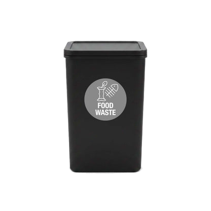 FOGO Grey Background Circle Bin Sticker - New Signs