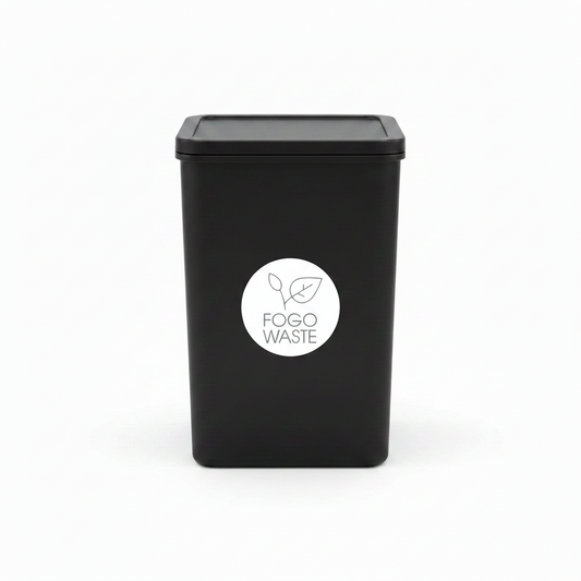 FOGO Grey Circle Bin Sticker