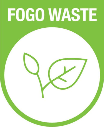 FOGO Waste Arch Wheelie Bin Stickers - New Signs