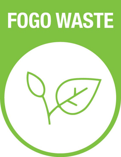 FOGO Waste Arch Wheelie Bin Stickers - New Signs