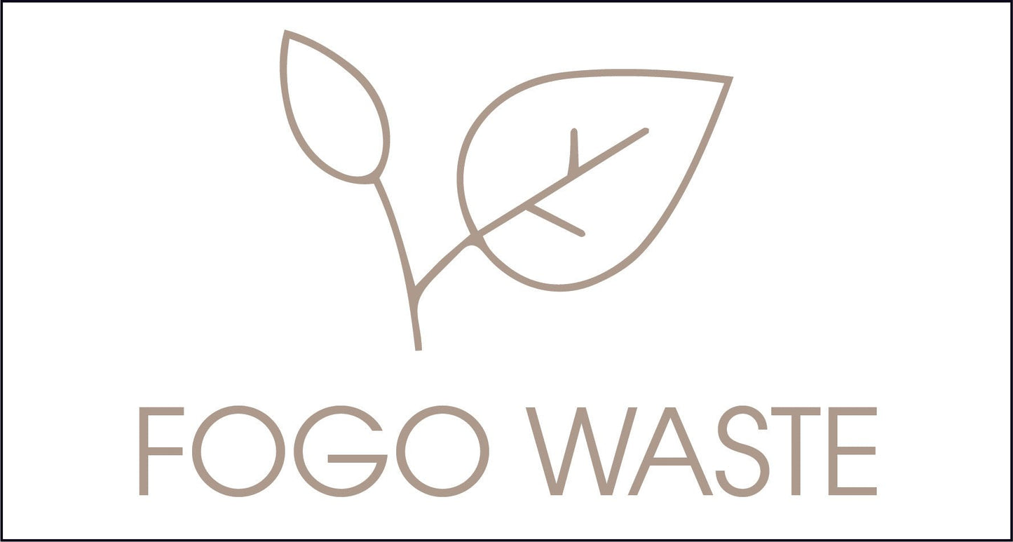 FOGO Waste Fawn Circle Bin Sticker - New Signs