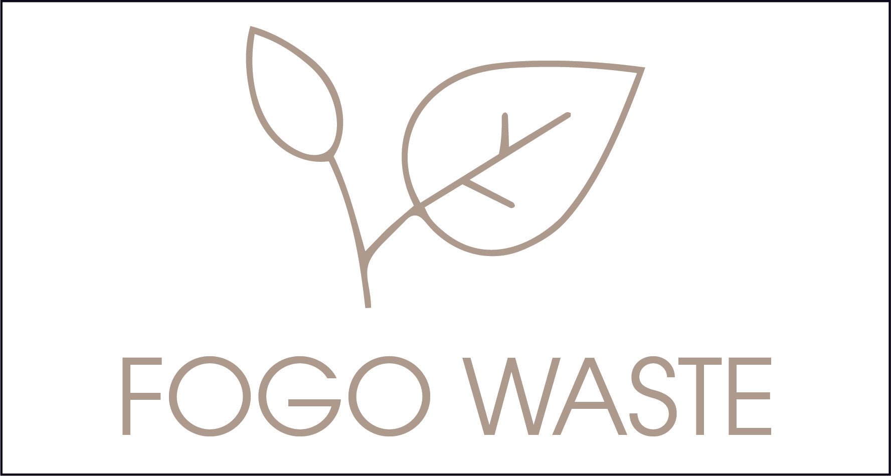 FOGO Waste Fawn Circle Bin Sticker - New Signs