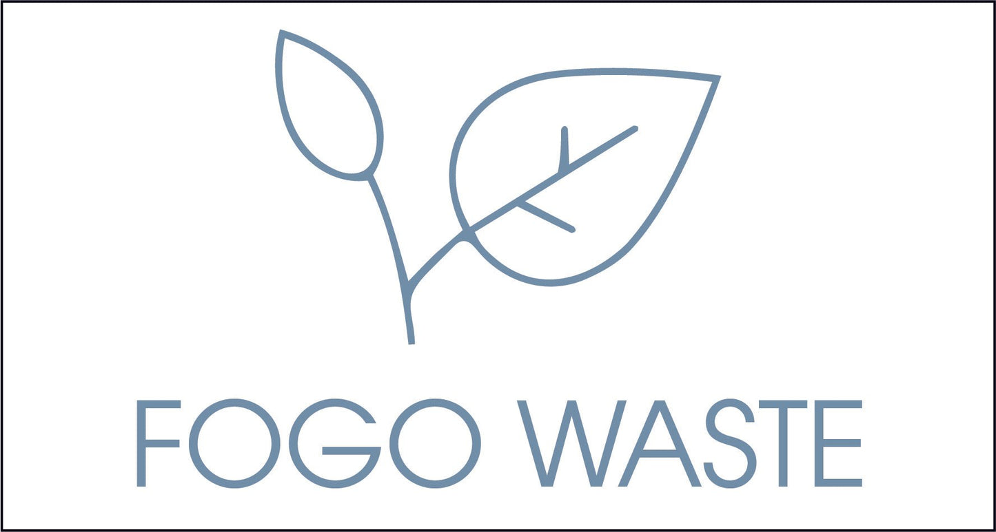 FOGO Waste Ocean Circle Bin Sticker - New Signs