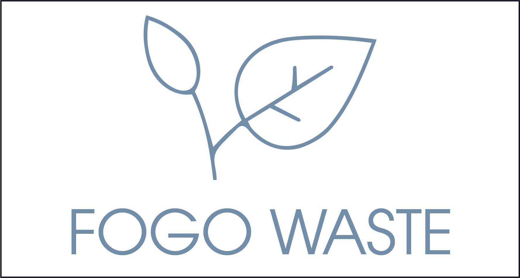 FOGO Waste Ocean Circle Bin Sticker - New Signs