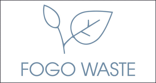 FOGO Waste Ocean Circle Bin Sticker - New Signs
