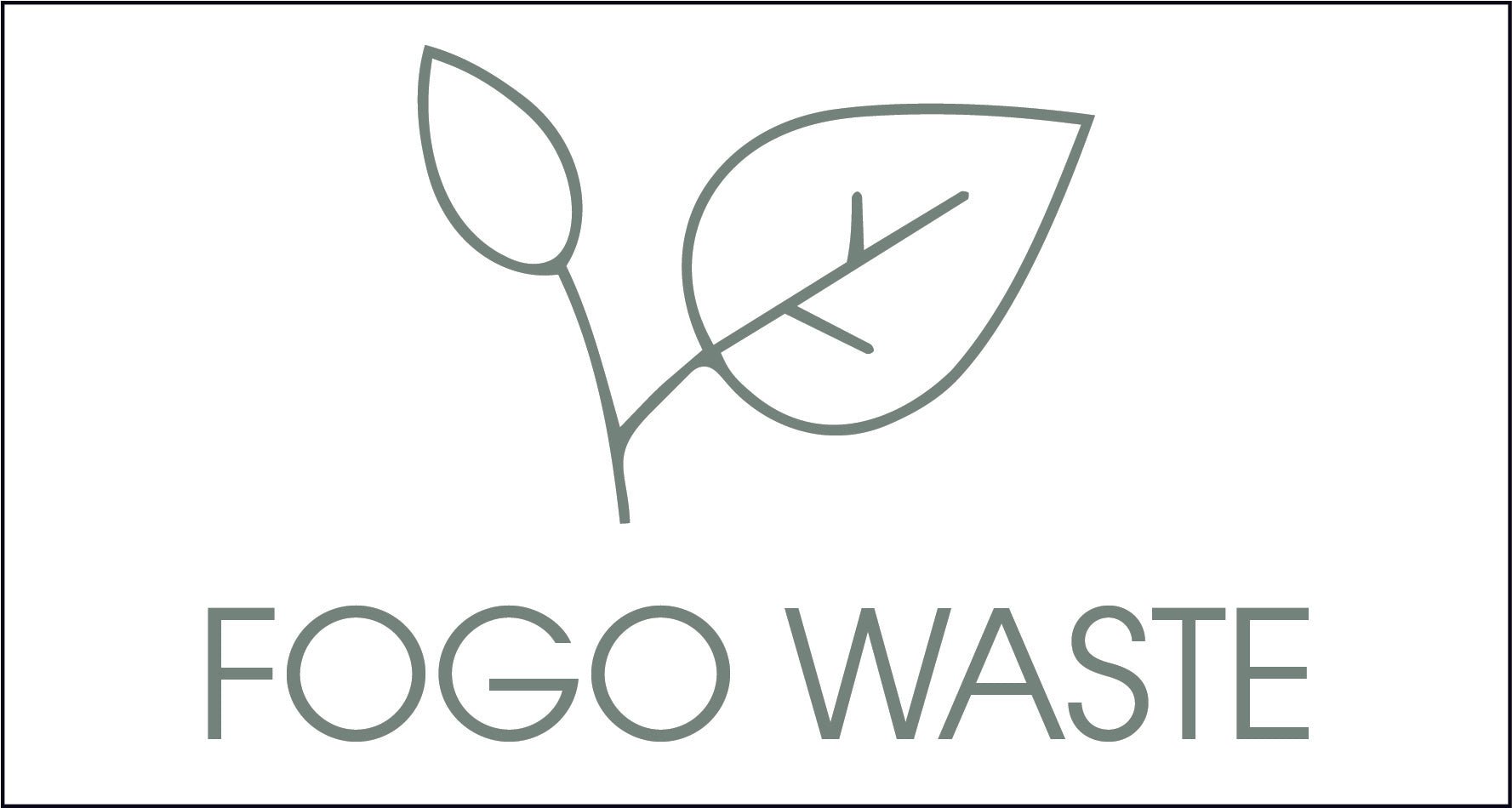 FOGO Waste Sage Circle Bin Sticker - New Signs