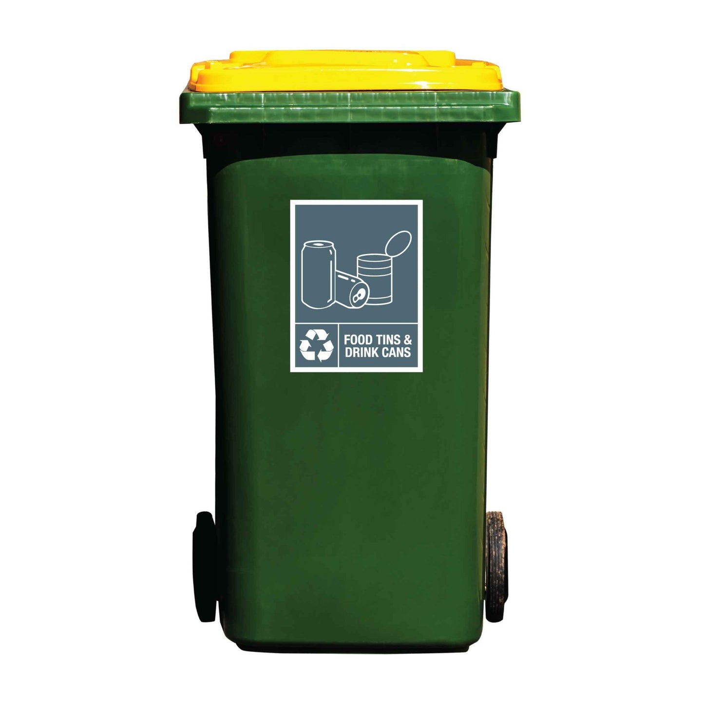 Food Tins & Drink Cans Wheelie Bin Stickers - New Signs