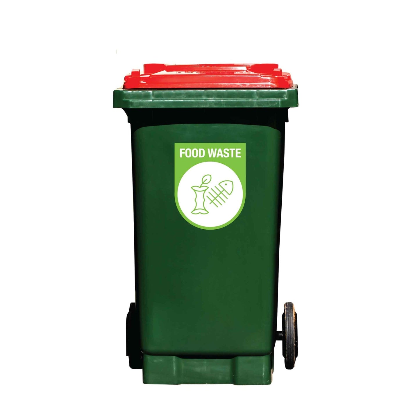 Food Waste Arch Wheelie Bin Stickers - New Signs