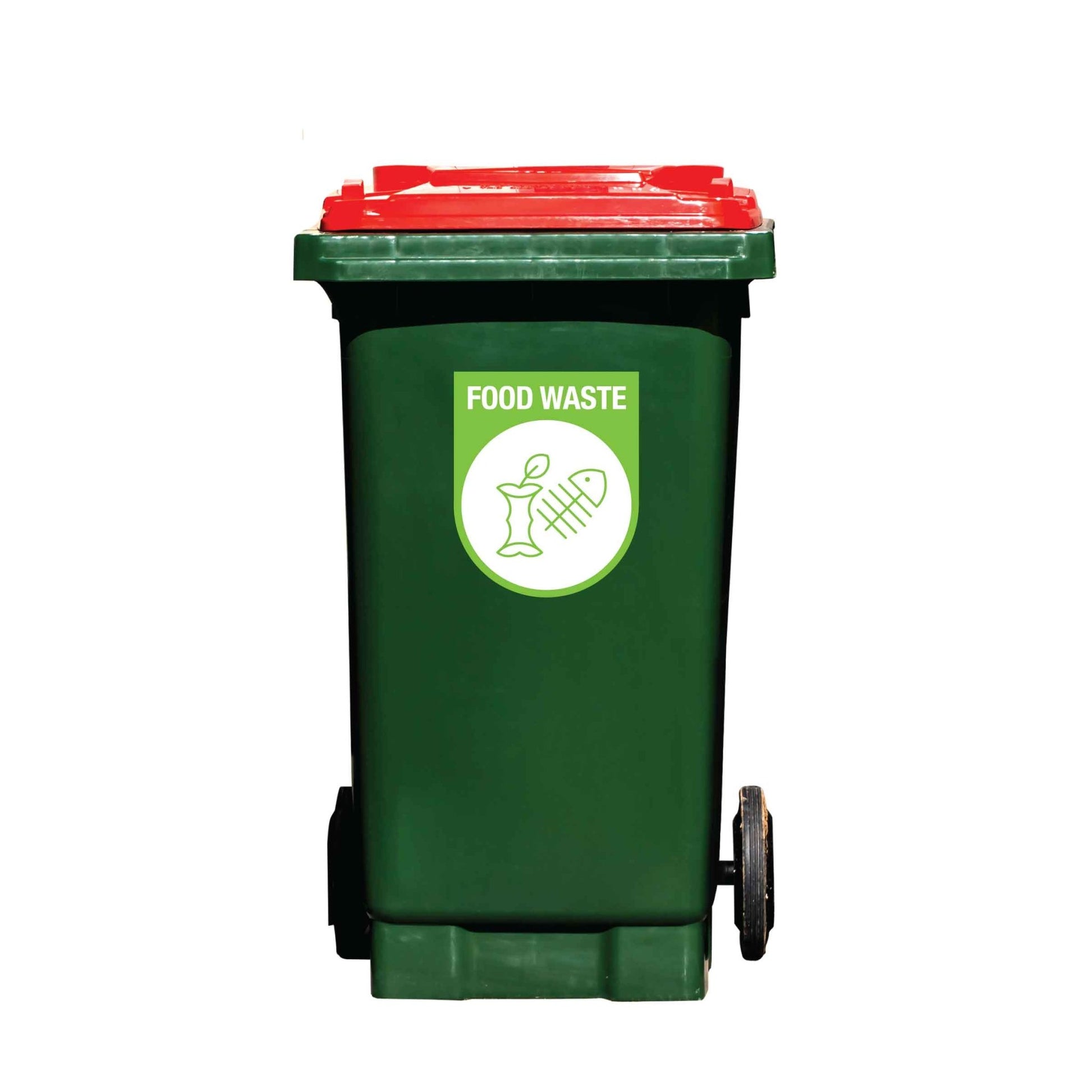 Food Waste Arch Wheelie Bin Stickers - New Signs
