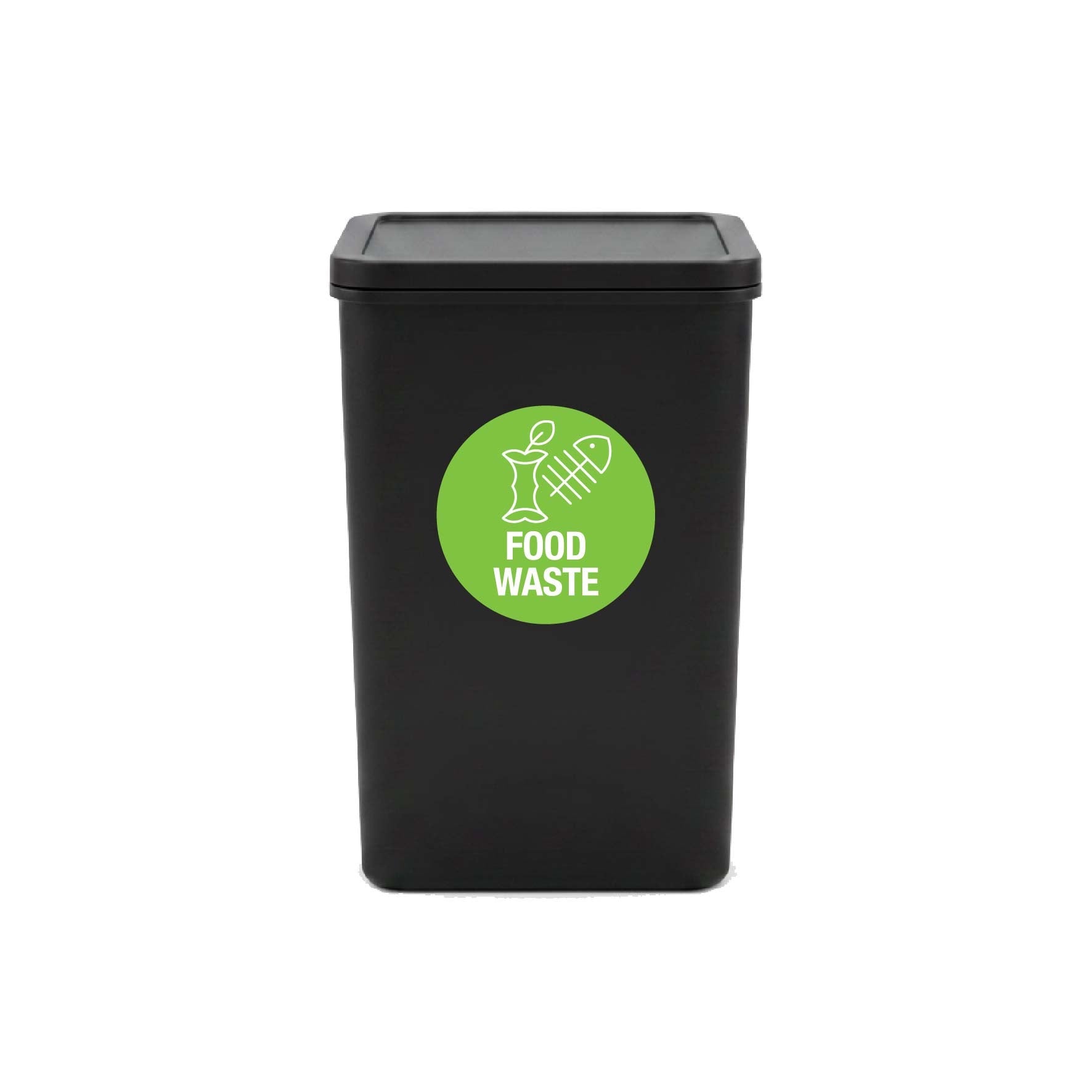 Food Waste Circle Bin Sticker - New Signs