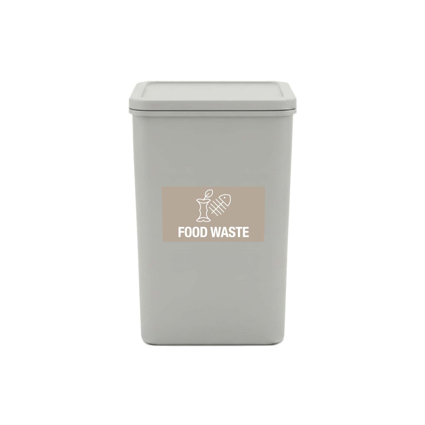Food Waste Fawn Background Bin Sticker - New Signs
