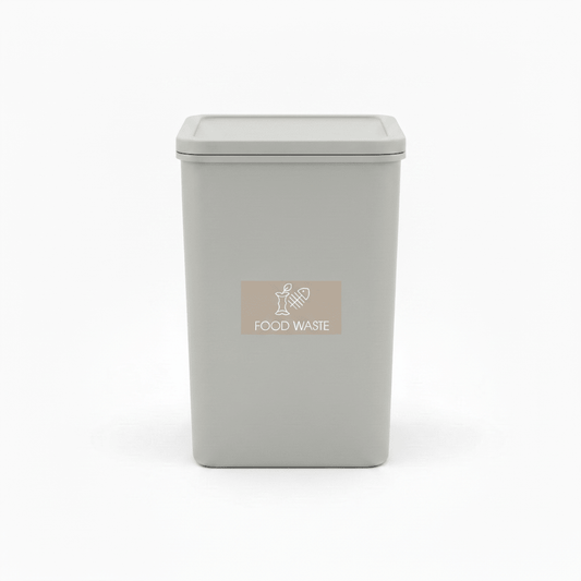 Food Waste Fawn Background Bin Sticker - New Signs