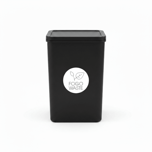 Food Waste Grey Circle Bin Sticker - New Signs