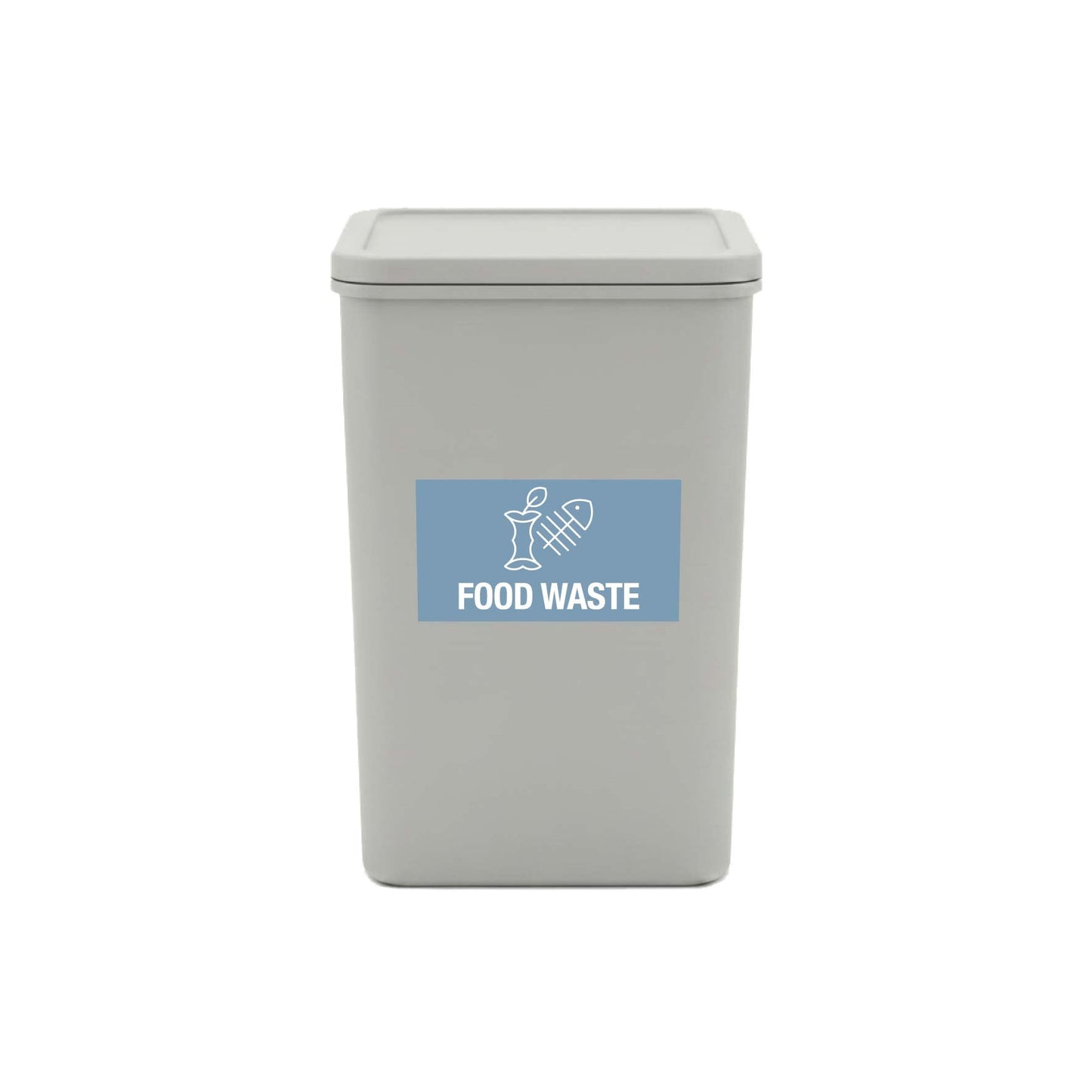 Food Waste Ocean Background Bin Sticker - New Signs