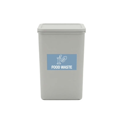 Food Waste Ocean Background Bin Sticker - New Signs