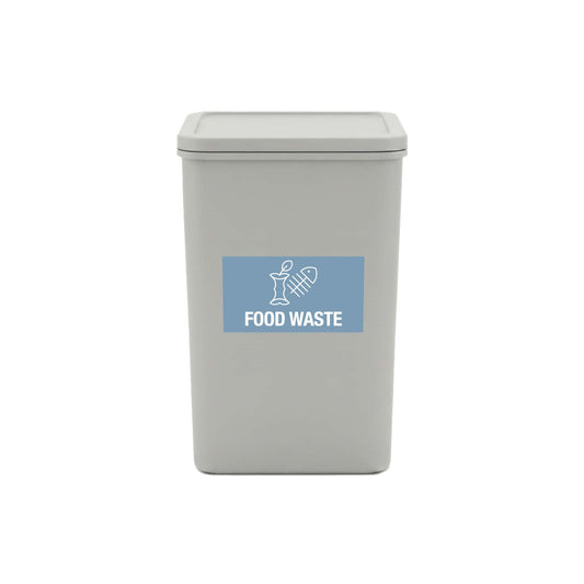 Food Waste Ocean Background Bin Sticker - New Signs