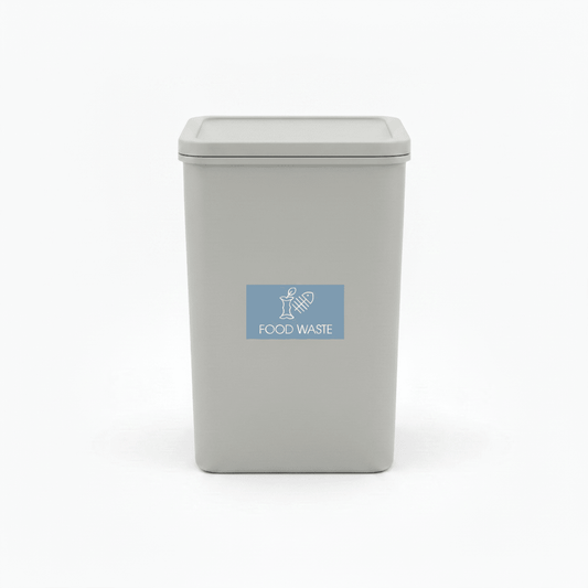 Food Waste Ocean Background Bin Sticker - New Signs