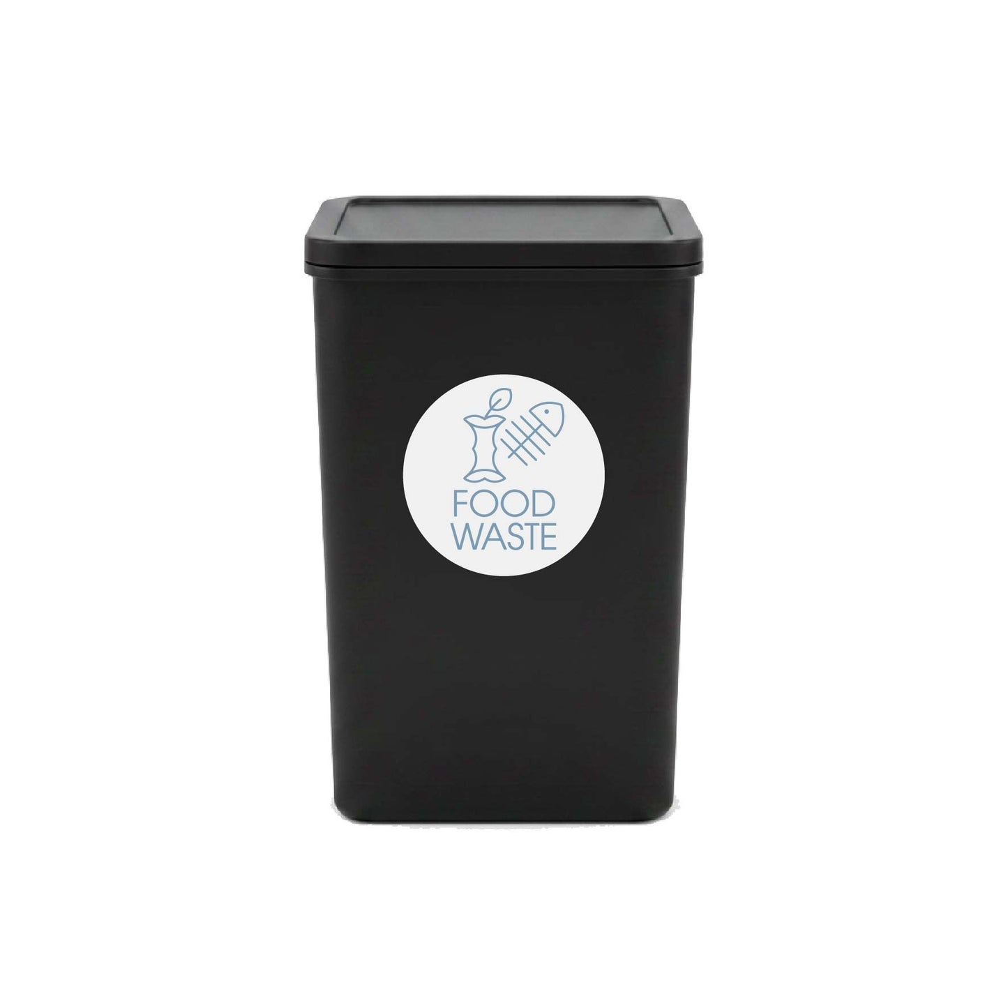Food Waste Ocean Circle Bin Sticker - New Signs